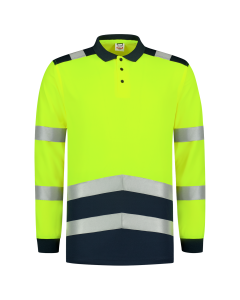 Poloshirt High Vis Bicolor Lange Mouw