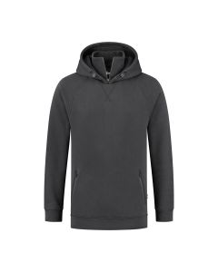 Sherman Raglan hoodie met rits kraag en getapete ritsen